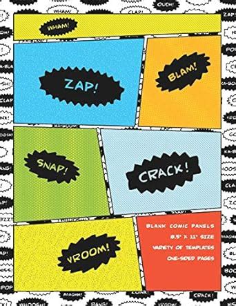 Buy Blank Comic Panels: Sketchbook with a Variety of Templates to Help ...