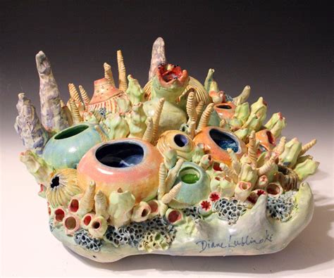 Coral Reef Sea Ocean inspired Ceramic Wall Art Hanging. $900.00, via ...
