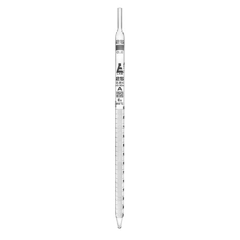 Pipette Serological class 'A' 25.0ml, White,White Printing ...
