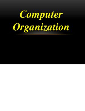 Architecture Computer - Computer Organization - Studocu