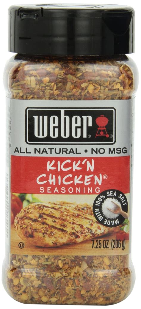 Weber Seasoning, Kick ,N Chicken, 7.25 Oz - Walmart.com
