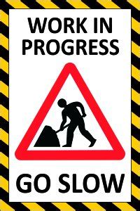 Signage Shop WORK IN PROGRESS : Amazon.in: Industrial & Scientific