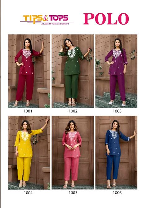 Tips And Tops Polo Wholesale Fancy Co-Ord Set Collection - textiledeal.in