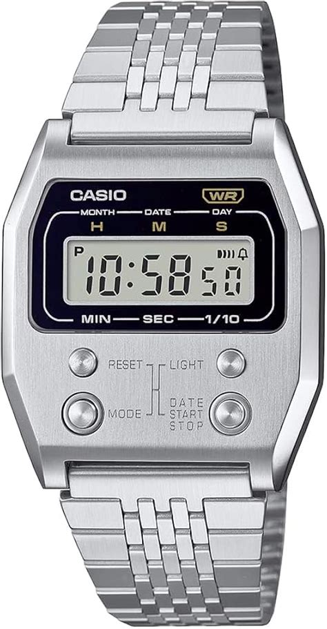 Casio Digital Silver Dial Unisex's Watch-A1100D-1DF - Price History