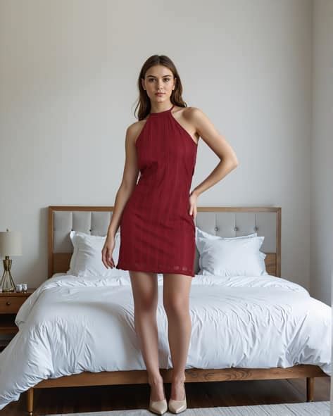 Buy Maroon Dresses for Women by Shein Online | sheinindia.in