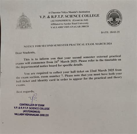 VP & RPTP Science College, Vallabh Vidya Nagar