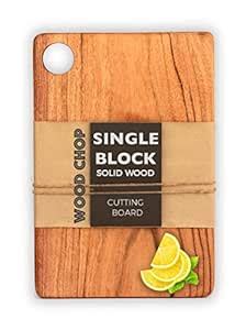 Buy Wood Chop Single Piece Solid Acacia Wood Chopping/Cutting Board ...