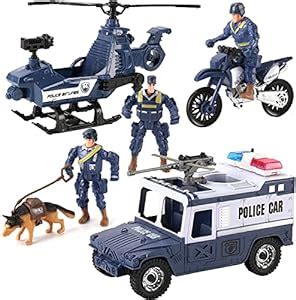 Buy Liberty Imports 8 PCS Police Rescue Patrol Toy Vehicles and Figures ...