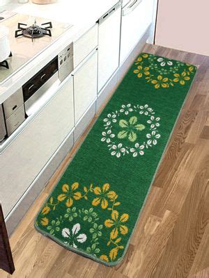 Buy Saral Home Cotton Printed Anti-Skid Runner-Green-45X120 Cm Online