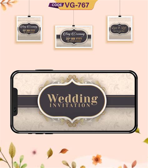 Simple Sober Wedding Invitation Video | Elegant Minimal Wedding E-Invi ...