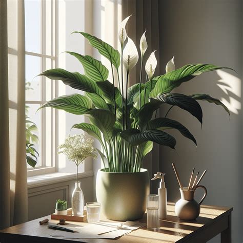 Blooming Peace Lily (Spathiphyllum) Indoor Care Tips - Flowers & Plants