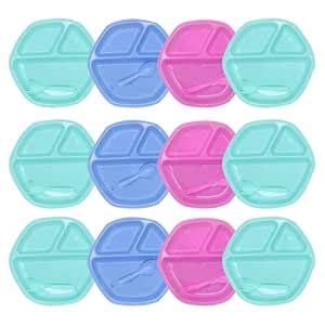 MAJIK 3 Compartments Divided Plates for Kids Boys and Girls for Eating ...