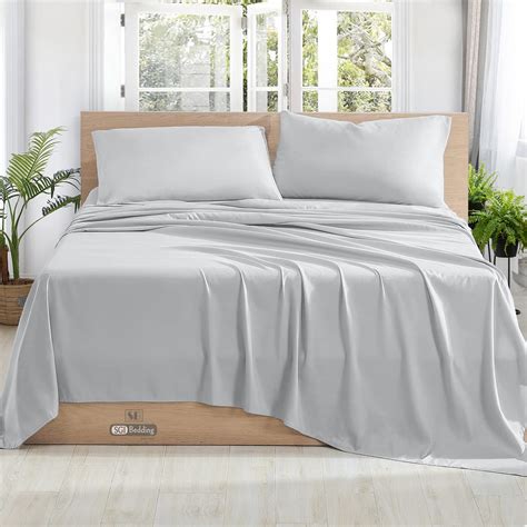 SGI bedding King Size Sheets Set - 100% Cotton - Luxury Soft 100% ...
