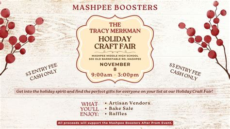 The Tracy Merkman Holiday Craft Fair, 500 Old Barnstable Rd, 02649 ...