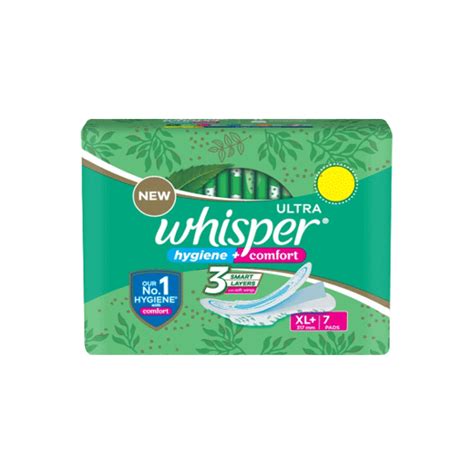 Whisper Ultra Hygine + Comfort XL+ Sanitary Pads