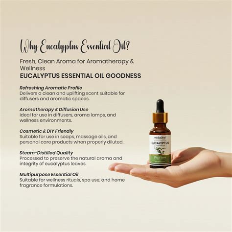 Vedaone Eucalyptus Essential Oil – 15 ml (Pure Eucalyptus Oil) – VedaOne