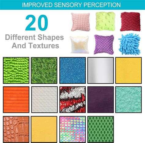 YZNlife 20 Set Sensory Mini Mats Assorted Textured Sensory India | Ubuy