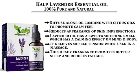 Buy Kalp Lavender Oil-100% Pure, Natural, Undiluted and Therapeutic ...