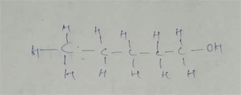 ch3 (ch2)3 ch2oh structure - Brainly.in