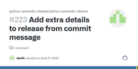 Python Semantic Release 的图像结果