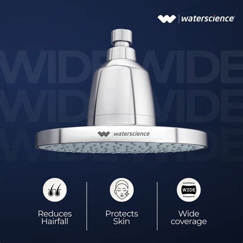 Rain Shower Filter for Hard Water for Healthy Hair & Skin – WaterScience