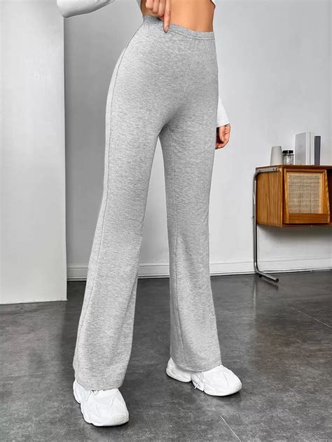 SHEIN EZwear High Waist Flare Leg Pants | SHEIN USA
