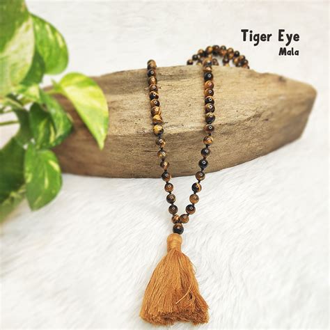 Tiger Eye Crystal Mala – Cold Lava Studio