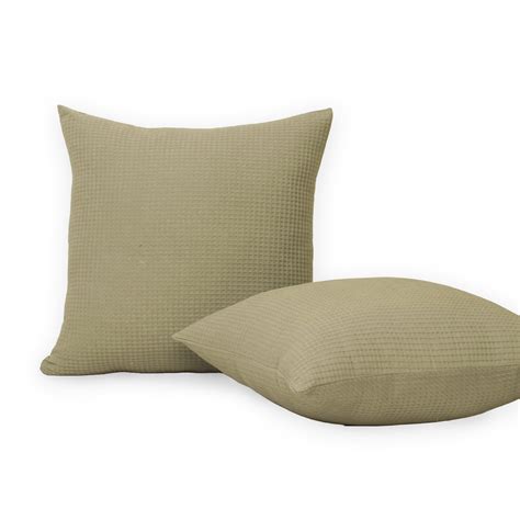 Light Green Waffle Cushion Covers For Sofa – Dmaasa