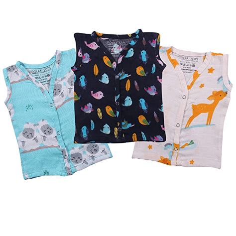 Buy Newborn Baby Clothes Organic Muslin Cotton Jhabla Polka Tots ...