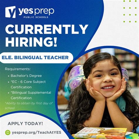 YES Prep looking for Elementary Bilingual Teachers. Reach out if you ...
