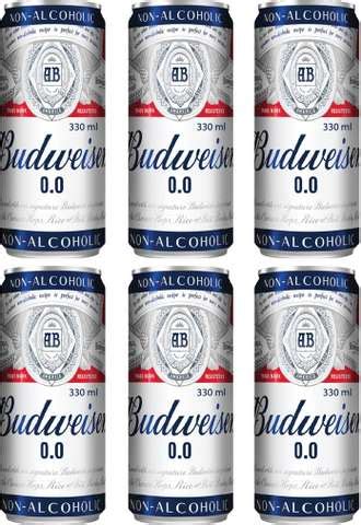 Budweiser Non Alcoholic 0.0 Beer 330ml (Pack of 1) Can Price in India ...