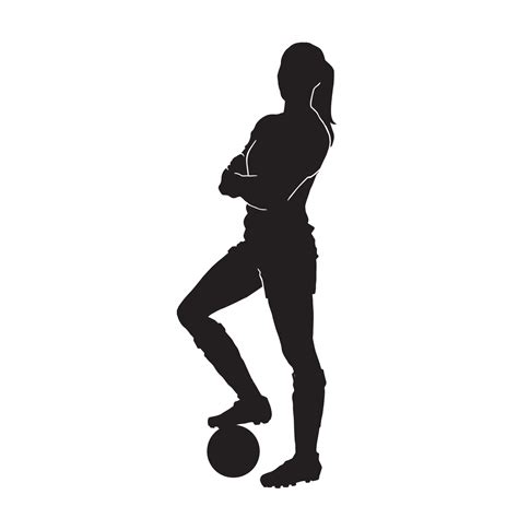 Girl Playing Soccer Silhouette at Adelina Simmons blog