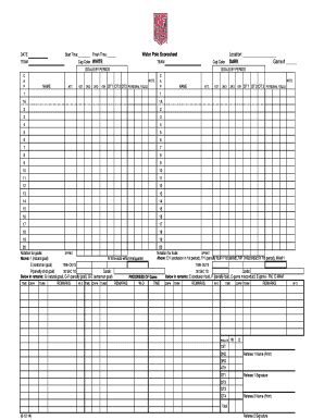 Water Polo Score Sheet - Fill and Sign Printable Template Online