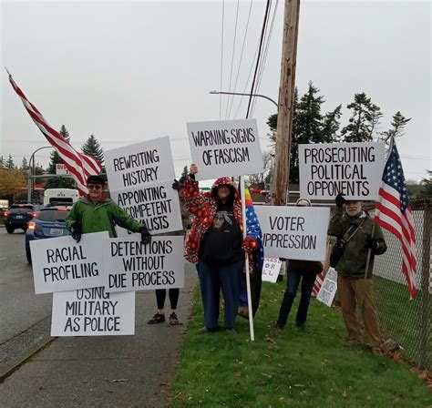 Warning Signs of Fascism at Sunset and Barkley/James Street by the ...