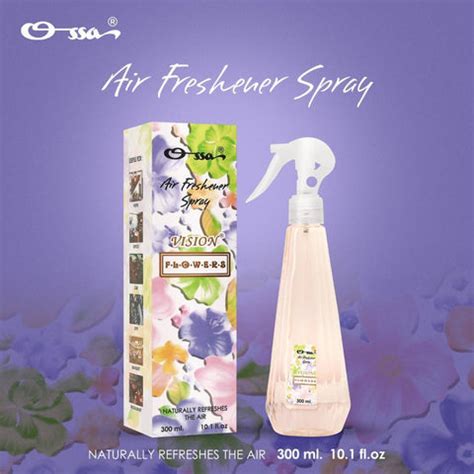Ossa Vision Flower Air Freshener Liquid Spray 300ml Long Lasting Fragr ...