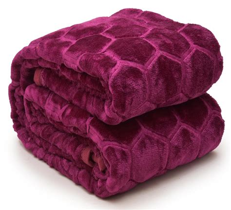 Buy BENAVJI Mink Floral Embossed Super Soft AC Bed Velvet for Winter ...