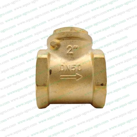 AQUA - AGRO - Non - Return Valve (NRV) - Metal - Brass - 2 inch (50mm)