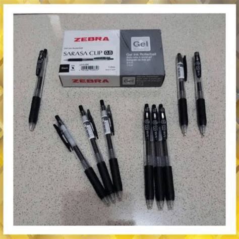 Jual Pen Zebra Sarasa 0.5, 0.7, dan 1.0 (1 lusin / 12 Buah) - Hitam, 1. ...
