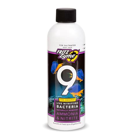 Fritz Aquatics FritzZyme 9 | Size: 236ml (8oz) | Saltwater Nitrifying ...