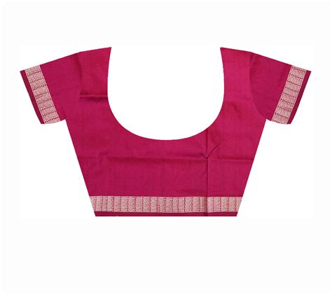 Rani pink & Peach color half half design terracotta pattern patli pata