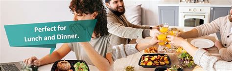 Krum 3 Compartment Plastic Plate | Reusable Sectioned Meal Tray for ...