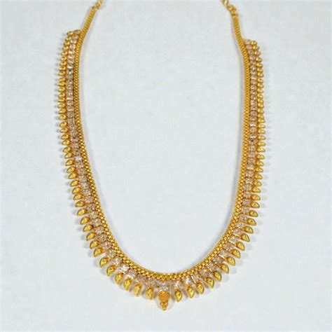 Classic Gold Plated CZ Small Mango Long Chain – K Supreme