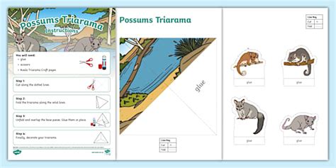 Possums Triarama Craft - Twinkl Arts and Crafts