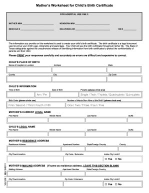 18 Printable Blank Birth Certificate Form Templates - Fillable Samples ...