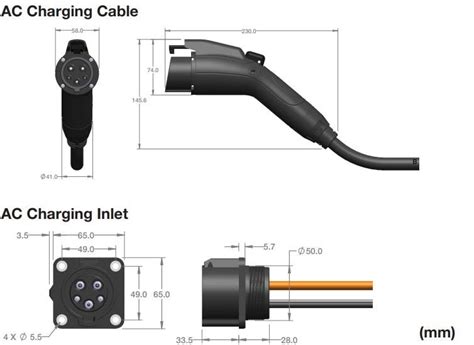 ER Series SAE J1772 Charging Cables/Inlets - Amphenol Industrial | Mouser