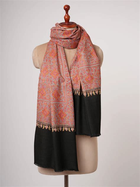 Sozni Embroidery Pashmina Shawl | Authentic Handwoven Kashmiri
