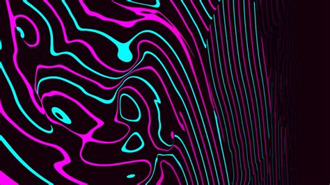 Wallpaper waves, lines, glowing, winding, abstraction hd, picture, image