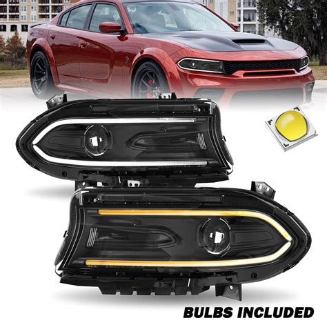 New and Used For 2022 2023 DODGE CHARGER HEADLIGHTS HALOGEN LED DRL ...