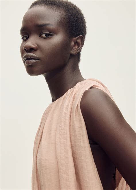 Gathered dress with puffed hem - Women | MANGO USA