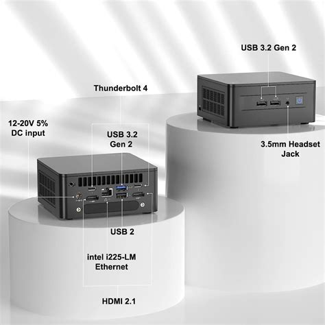 Intel NUC 13 Pro NUC13ANHi7 Barebone Mini PC Core i7-1360P